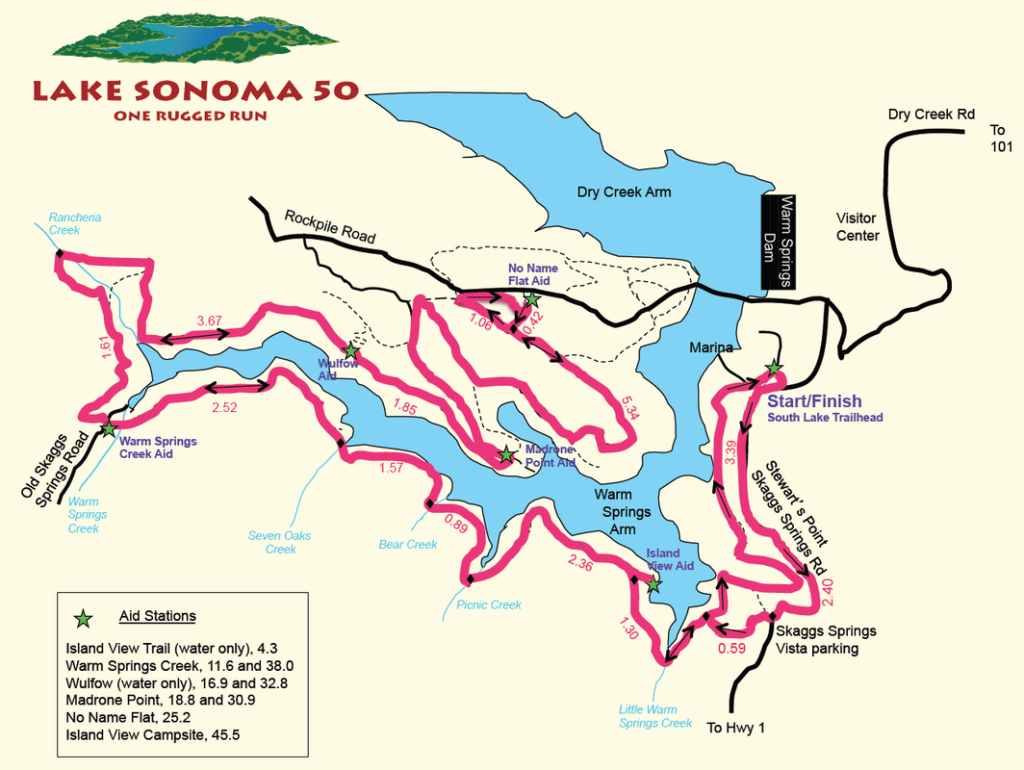 Lake-Sonoma-50-map